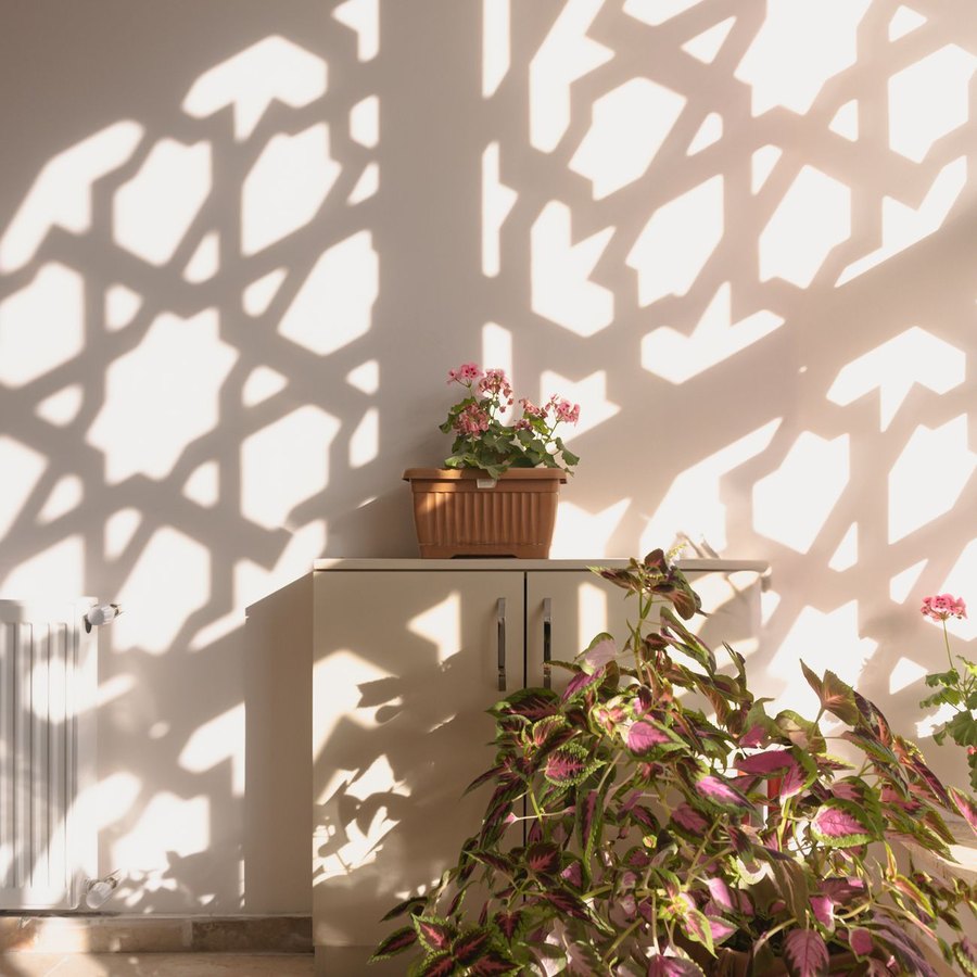 Edited interior photograph showing color-corrected daylit space